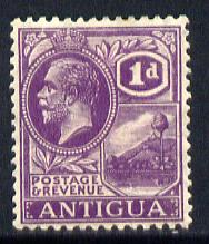 Antigua 1921-29 KG5 Script CA 1d bright violet mounted mint SG 64