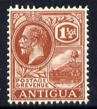 Antigua 1921-29 KG5 Script CA 1.5d pale red-brown mounted mint SG 69