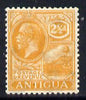 Antigua 1921-29 KG5 Script CA 2.5d orange-yellow mounted mint SG 72