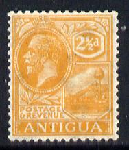 Antigua 1921-29 KG5 Script CA 2.5d orange-yellow mounted mint SG 72
