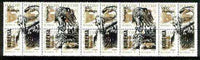 Koriakia Republic 1994 Prehistoric Animals opt set of 5 values, each design opt'd on,block of 4 Russian defs (4 different Russian stamps available) unmounted mint