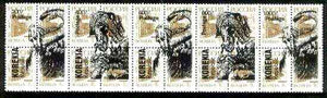 Koriakia Republic 1994 Prehistoric Animals opt set of 5 values, each design opt'd on,block of 4 Russian defs (4 different Russian stamps available) unmounted mint