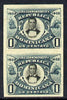 Dominican Republic 1902 400th Anniversary 1c imperforate pair small part original gum as SG125