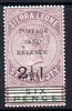 Sierra Leone 1897 QV 2.5d on 6d purple & green mounted mint SG 59