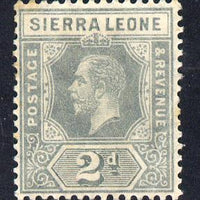 Sierra Leone 1912-21 KG5 MCA 2d grey mounted mint SG 115