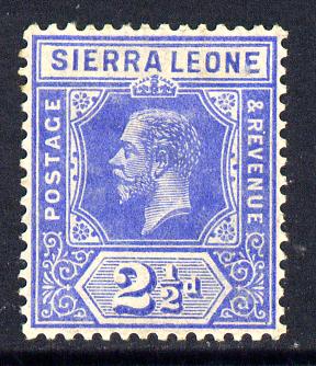 Sierra Leone 1912-21 KG5 MCA 2.5d ultramarine mounted mint SG 116a