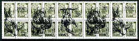 Ural 1994 Prehistoric Animals opt set of 5 values, each design opt'd on,block of 4 Russian defs (4 different Russian stamps available) unmounted mint