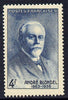 France 1942 Andre Blondel (physicist) 4f blue unmounted mint SG 756