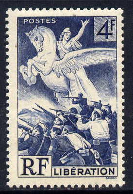 France 1945 Liberation 4f blue unmounted mint SG 901
