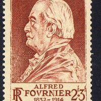 France 19446 Alfred Fournier (dermatologist) 2f+3f brown-lake unmounted mint SG 960