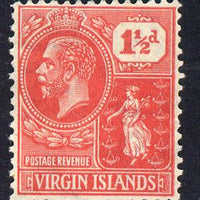 British Virgin Islands 1922-28 KG5 Script CA 1.5d carmine-red mounted mint SG 90