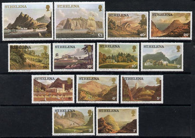 St Helena 1976 Aquatints definitive set complete 13 values unmounted mint SG 319A-31A