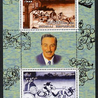 Somalia 2004 75th Birthday of Mickey Mouse #22 - Fire Station perf sheetlet containing 2 values plus label, unmounted mint. Note this item is privately produced and is offered purely on its thematic appeal