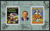 Somalia 2004 75th Birthday of Mickey Mouse #23 - Magazine covers perf sheetlet containing 2 values plus label, unmounted mint. Note this item is privately produced and is offered purely on its thematic appeal