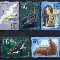 Russia 1978 Antarctic Fauna set of 5 unmounted mint, SG 4784-88, Mi 4742-46*
