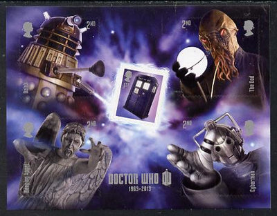 Great Britain 2013 Doctor Who self adhesive m/sheet containing 5 values unmounted mint