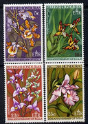 British Honduras 1968 20th Anniversary of Economic Commission - Orchids set of 4 unmounted mint SG 250-53