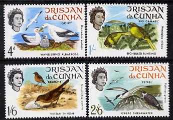 Tristan da Cunha 1968 Birds set of 4 unmounted mint SG 113-6