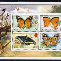 Antigua 1975 Butterflies perf m/sheet containing 4 values unmounted mint, SG MS 456