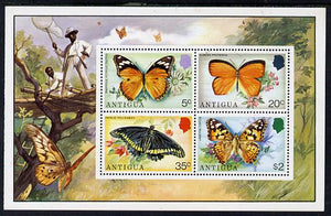 Antigua 1975 Butterflies perf m/sheet containing 4 values unmounted mint, SG MS 456