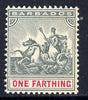 Barbados 1905 Britannia MCA 1/4d slate-grey & carmine mounted mint SG 135