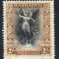 Barbados 1920-21 Victory MCA 2s black & brown mounted mint SG 210