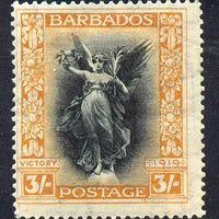 Barbados 1920-21 Victory MCA 3s black & dull orange mounted mint SG 211