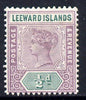 Leeward Islands 1890 QV Crown CA 1/2d dull mauve & green mounted mint SG 1