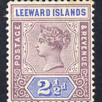 Leeward Islands 1890 QV Crown CA 2.5d dull mauve & blue mounted mint SG 3