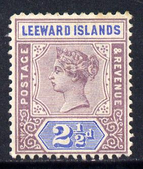 Leeward Islands 1890 QV Crown CA 2.5d dull mauve & blue mounted mint SG 3