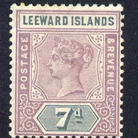 Leeward Islands 1890 QV Crown CA 7d dull mauve & slate mounted mint SG 6