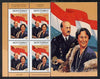 Montserrat 1998 Famous People of the 20th Century - Grand Duchess Charlotte & Prince Felix of Luxembourg perf sheetlet containing 4 vals unmounted mint as SG 1073a