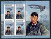 Montserrat 1998 Famous People of the 20th Century - Charles Lindbergh (aviator) perf sheetlet containing 4 vals unmounted mint as SG 1074a