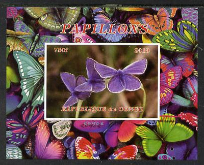 Congo 2013 Butterflies #5 imperf deluxe sheet unmounted mint. Note this item is privately produced and is offered purely on its thematic appeal
