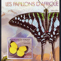 Burundi 2013 Butterflies #1 imperf deluxe sheet unmounted mint