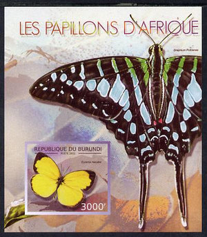 Burundi 2013 Butterflies #1 imperf deluxe sheet unmounted mint