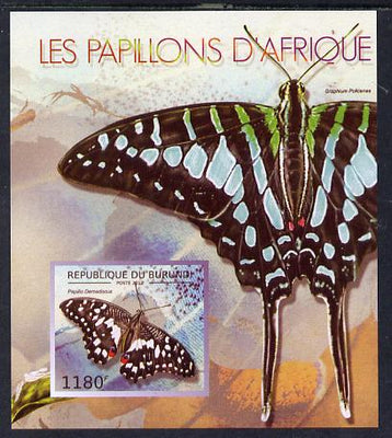 Burundi 2013 Butterflies #3 imperf deluxe sheet unmounted mint