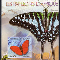 Burundi 2013 Butterflies #4 imperf deluxe sheet unmounted mint