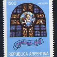 Argentine Republic 1981 Christmas (Stained Glass Window) unmounted mint SG 1728*