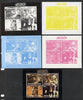 Congo 2013 Star Wars #1 sheetlet containing 4 vals - the set of 5 imperf progressive colour proofs comprising the 4 basic colours plus all 4-colour composite unmounted mint
