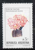 Argentine Republic 1987 Flowers 5a Cactus unmounted mint, Mi 1855*