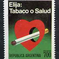 Argentine Republic 1980 Anti Smoking,Campaign unmounted mint, SG 1689*