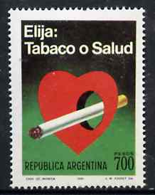 Argentine Republic 1980 Anti Smoking,Campaign unmounted mint, SG 1689*