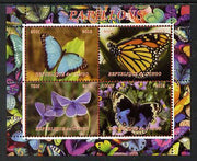 Congo 2013 Butterflies #1 perf sheetlet containing 4 vals unmounted mint. Note this item is privately produced and is offered purely on its thematic appeal
