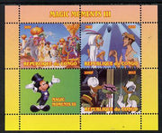 Congo 2013 Disney - Magic Moments #3 perf sheetlet containing 3 values plus label unmounted mint. Note this item is privately produced and is offered purely on its thematic appeal