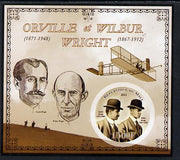 Mali 2013 Orville & Wilbur Wright imperf deluxe sheet containing one circular value unmounted mint