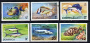 Dominica 1975 Fish perf set of 6 unmounted mint, SG 452-57
