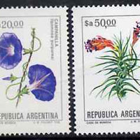 Argentine Republic 1983 Flowers set of 2 (20p & 50p) unmounted mint, Mi 1704-05*