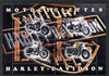 Congo 2013 Harley-Davidson Motorcycles perf sheetlet containing four values fine cto used