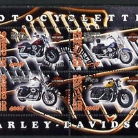 Congo 2013 Harley-Davidson Motorcycles perf sheetlet containing four values fine cto used